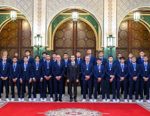 membres de l’équipe marocaine de football U20 championne du monde